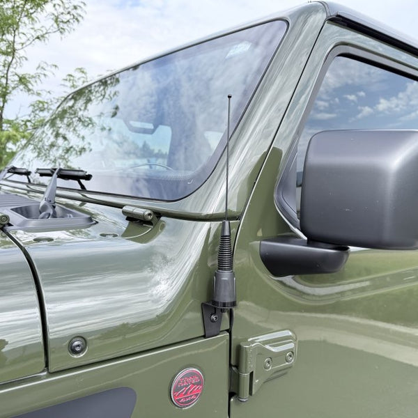 Jeep Wrangler/Gladiator Antenna Mount, Either Side, NO DRILLING, AM-JP01 OPEK