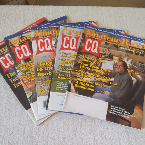 CQ Magazine, Individual Photos, 5 Issues From 2013
