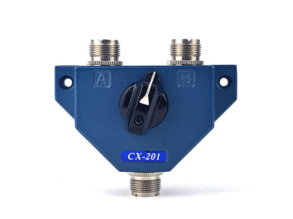OPEK 2-Way Coax HF/VHF/UHF Antenna Switch, CX-201U, SO-239 Connectors