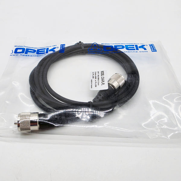 OPEK 6 Ft. RG-58A/U Coax Jumper, PL-259 Ends, WARRANTY