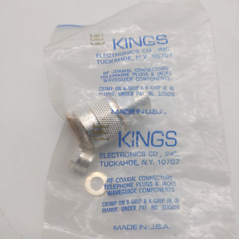 Kings USA Mil-Spec M39012/15-0002 Type C RF Connector, Silver/Gold