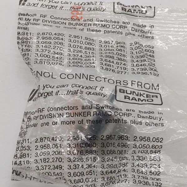 Amphenol USA N Female Panel Mount RF Connector UG-58/U