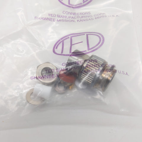 TED USA Made 030-00134-0000 TNC Connector, New Sealed Bag