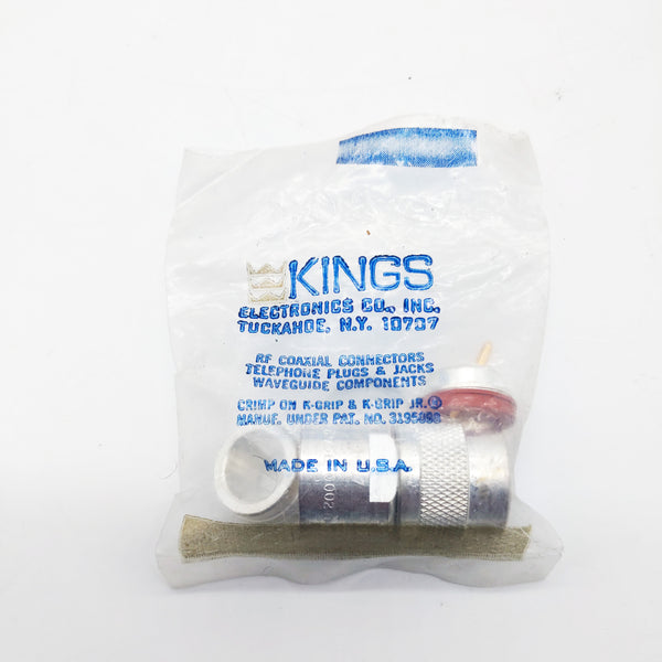 Kings USA Made Type C RF Connector M39012/06-0002 For RG-8, RG-214/U, RG-213 Coax