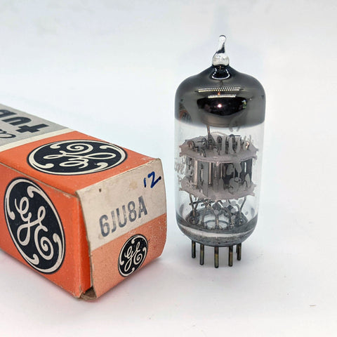 New GE 6JU8 Tube, 1981 USA, Four Tests Good On Hickok