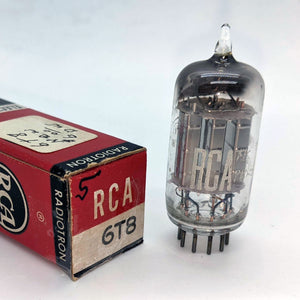RCA New 6T8 Tube, USA, All Four Tests Good On Hickok