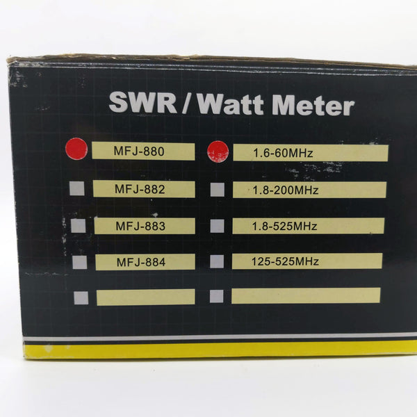 MFJ-880 Grandmaster Cross-Needle SWR/Watt Meter, New, B-Stock