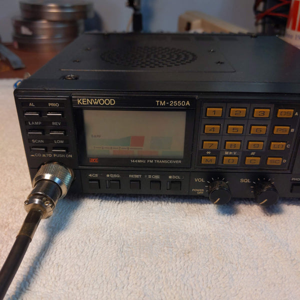 Kenwood TM-2550A 2M Transceiver, Tone Module, Mic, Manual, Bracket