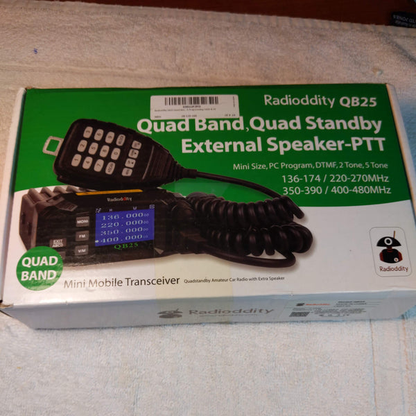 Radioddity QB25 Quad-Band Mobile Transceiver, Works Great, See Video