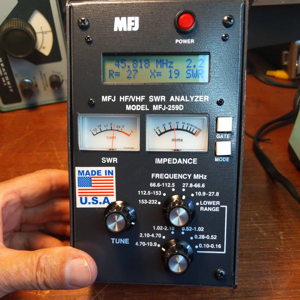 MFJ-259D HF/VHF Antenna Analyzer, Calibrated