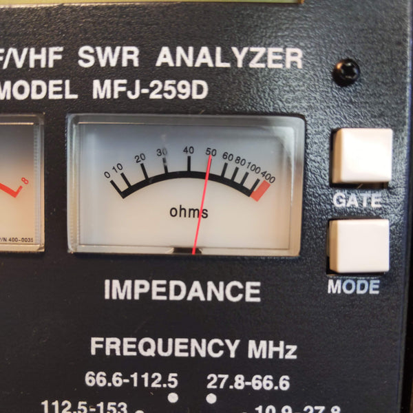 MFJ-259D HF/VHF Antenna Analyzer, Calibrated