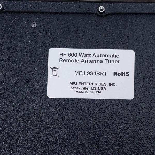 MFJ-994BRT HF 600W Remote Antenna Autotuner, Factory Display