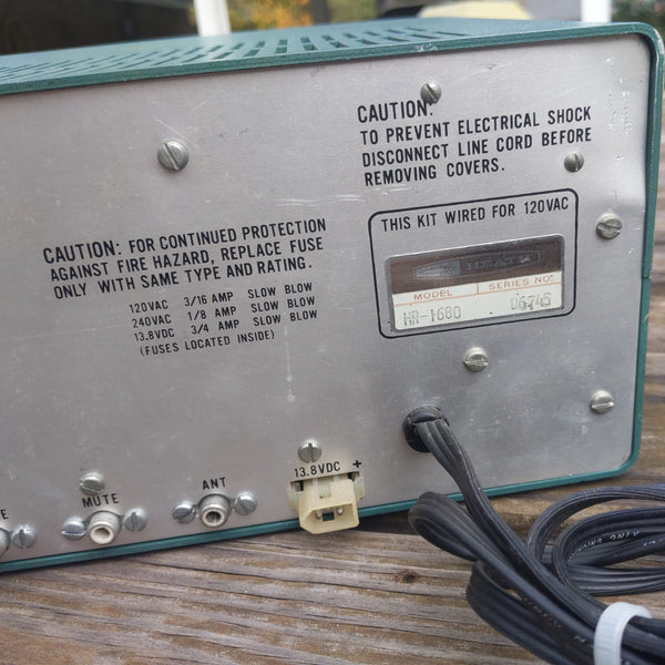 Heathkit HR-1680 Ham Radio Receiver, See Video