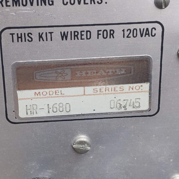 Heathkit HR-1680 Ham Radio Receiver, See Video