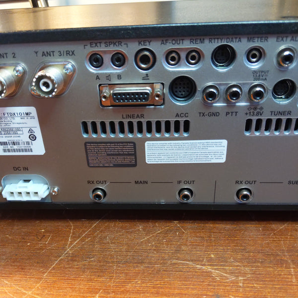 Yaesu FTDX101MP HF/50 MHz Transceiver With Power Supply And Mic, Video