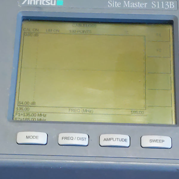 Anritsu S113B Site Master RF Spectrum Analyzer, Case,  Powers Up, See Video, For Parts Or Repair