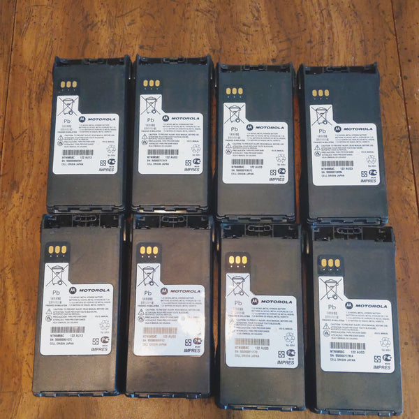 Motorola NTN9858C Batteries (QTY: 8)