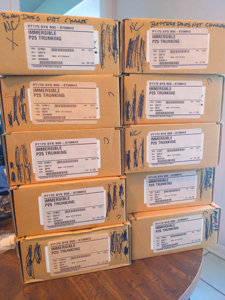 Harris Macom P7170, 806-870 MHz, Handhelds, Lot Of 10, See Video