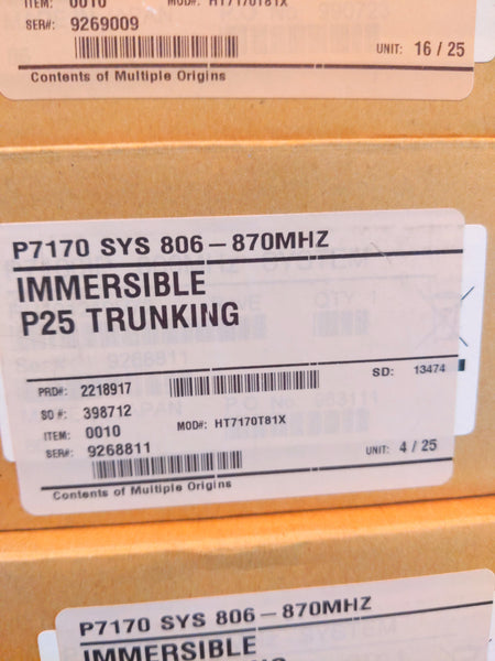 Harris Macom P7170, 806-870 MHz, Handhelds, Lot Of 10, See Video