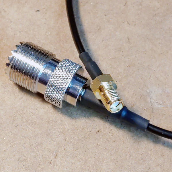 UHF Female (SO-239) To SMA Female 36" Jumper (Adapter Cable) SEE VIDEO