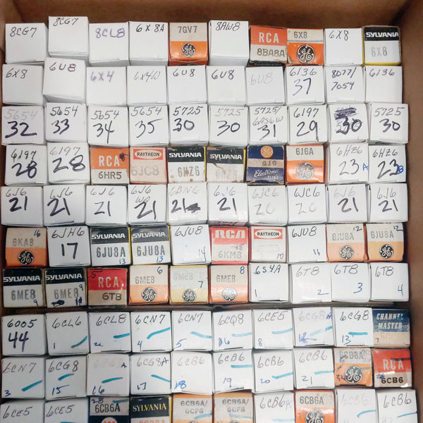 190 Vacuum Tubes, Most Tested, Sold As One Lot
