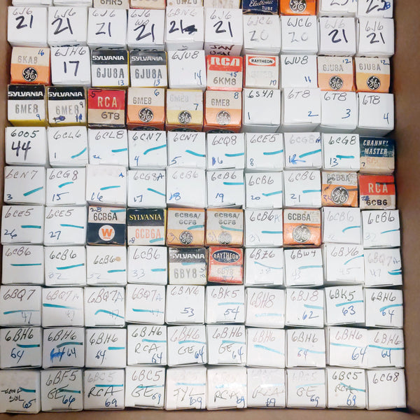 190 Vacuum Tubes, Most Tested, Sold As One Lot