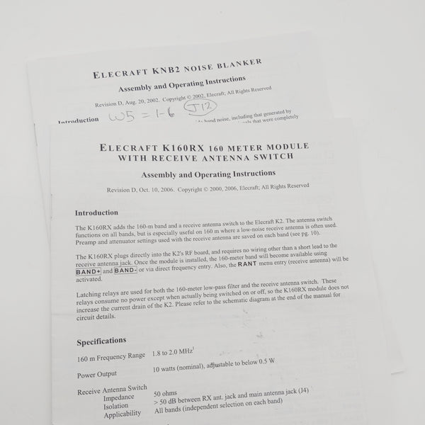 Elecraft K2 Kit Parts and Cabinet Parts, See Photos