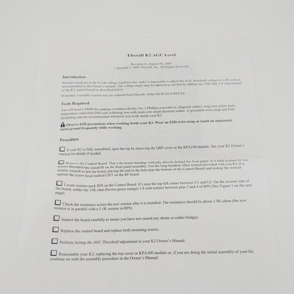 Elecraft K2 Kit Parts and Cabinet Parts, See Photos