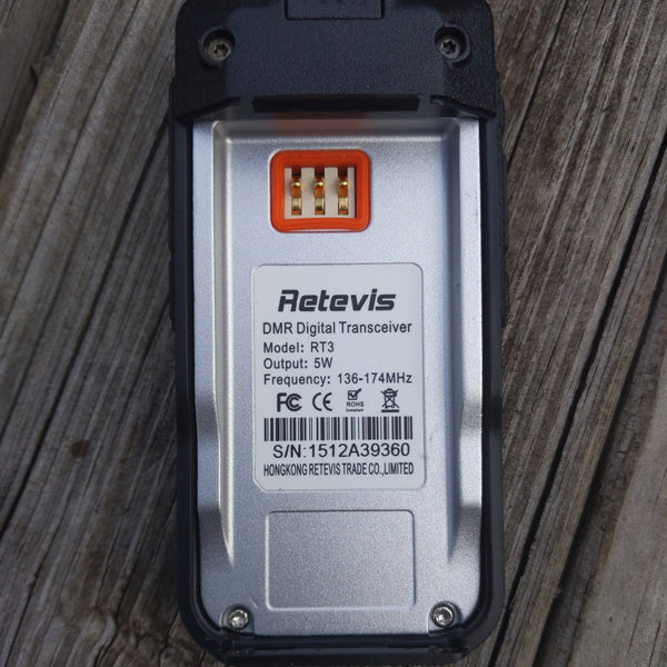 Retevis RT3 VHF Analog/DMR Handheld (HT) With Charger SEE VIDEO