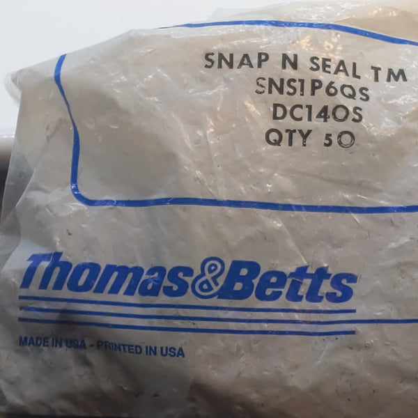 Thomas & Betts Snap N Seal SNSIP6QS, Purple, Quantity: 50