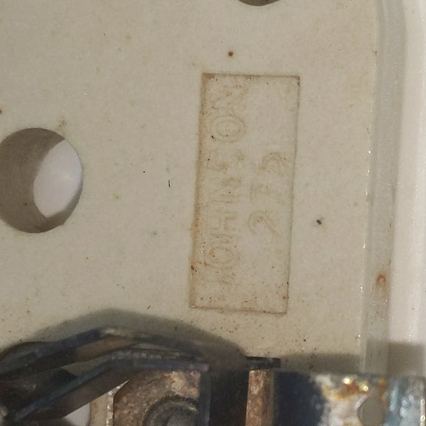 QTY: 2, EF Johnson Tube Socket 122-275-100, 5 Pin Ceramic, For 3-500Z/4-400A Tubes