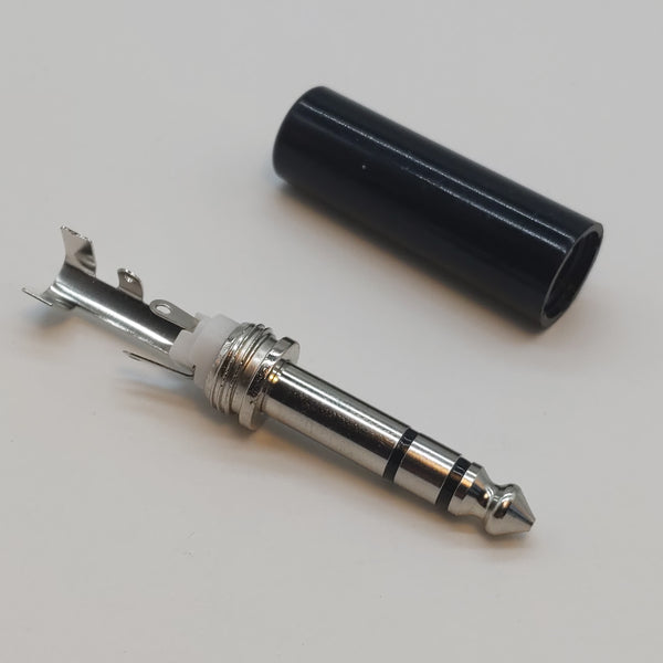 1/4" TRS Male Plug Cable End (Stereo), LOT OF 12