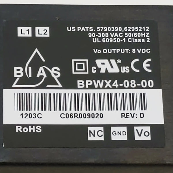 Bias Power Board Mount Power Supply BPWX4-08-00, 8V DC, 500ma, NEW