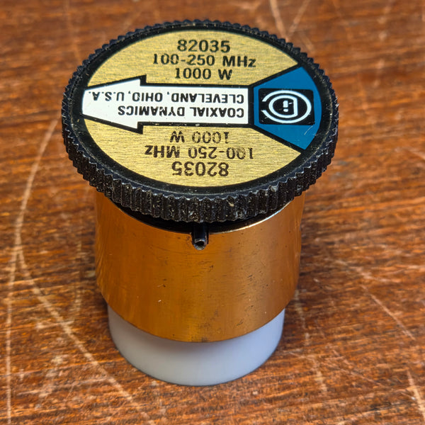 Coaxial Dynamics 1KW (82035) Watt Slug/Element, 100-250 MHz, For Bird 43