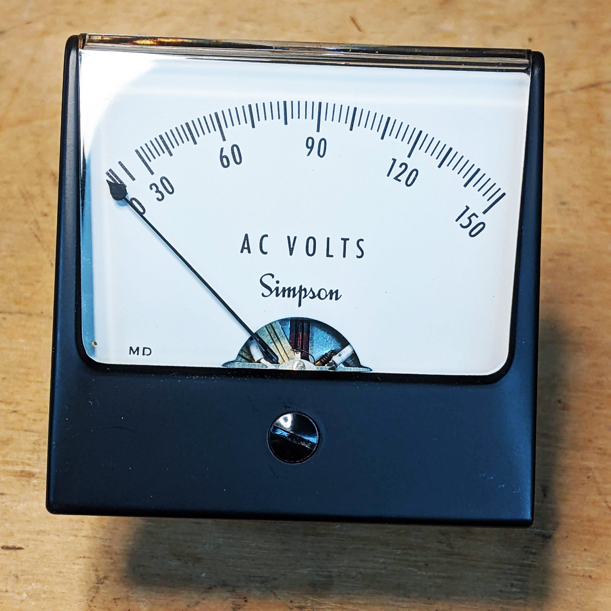 Simpson 150VDC Panel Meter, New In Box