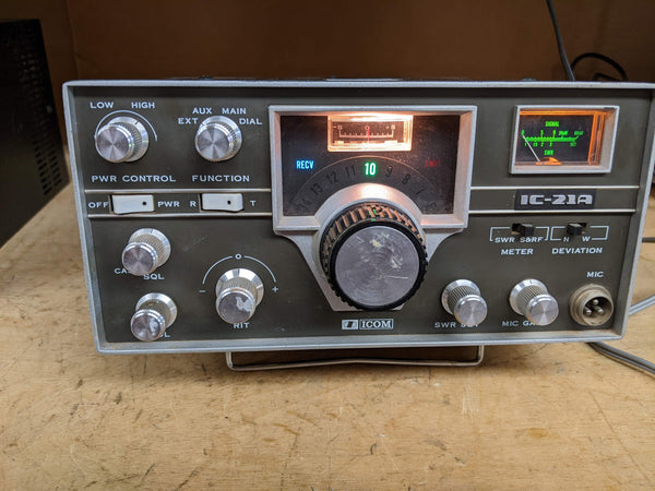 ICOM IC21-A 2 Meter Radio, Sold For Parts or Repair, See Video