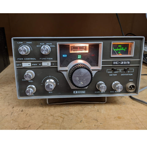 ICOM IC21-A 2 Meter Radio, Sold For Parts or Repair, See Video