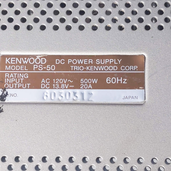 Kenwood PS-50 Power Supply, Very Clean