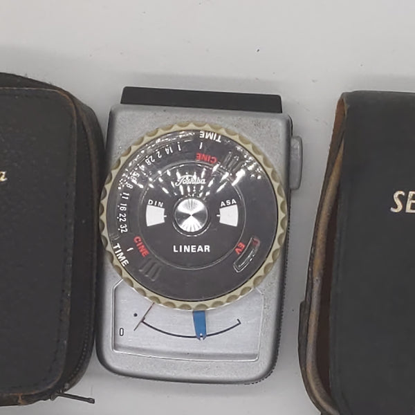 4 Vintage Light Meters, For Parts Or Repair