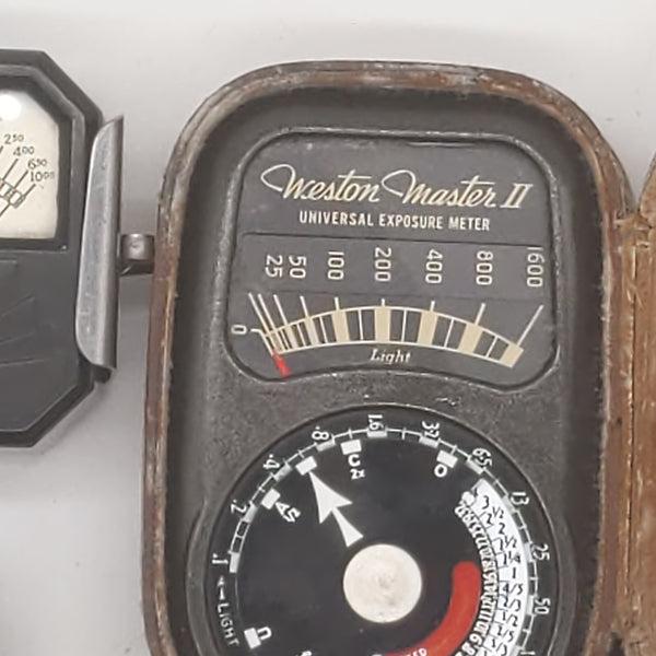 3 Vintage Light Meters, For Parts Or Repair
