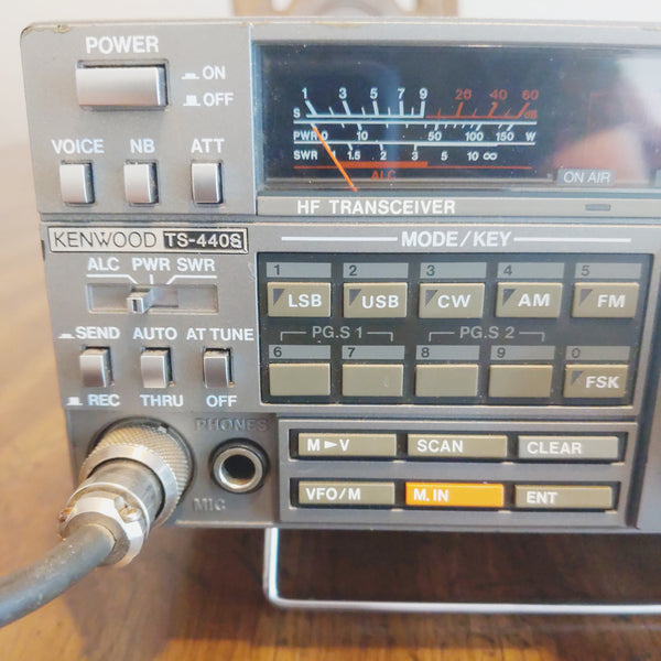 Kenwood TS-440S HF Transceiver, Mic, Works Great, SN 9050313, See Video