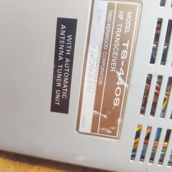 Kenwood TS-440S HF Transceiver, Mic, Works Great, SN7060260, See Video