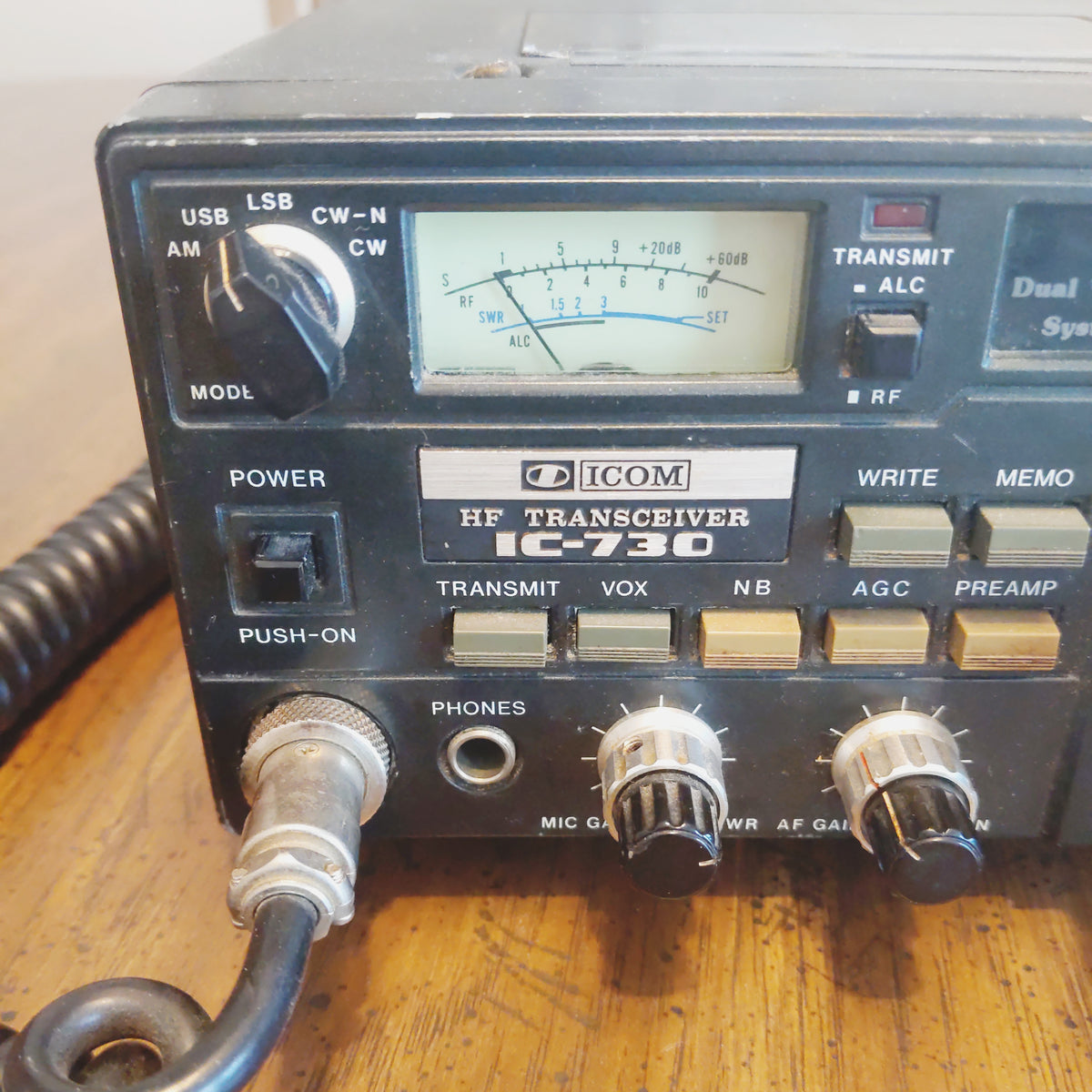 Icom IC-730 HF Transceiver, With Mic, SN 10367, See Video – FatCat.Parts