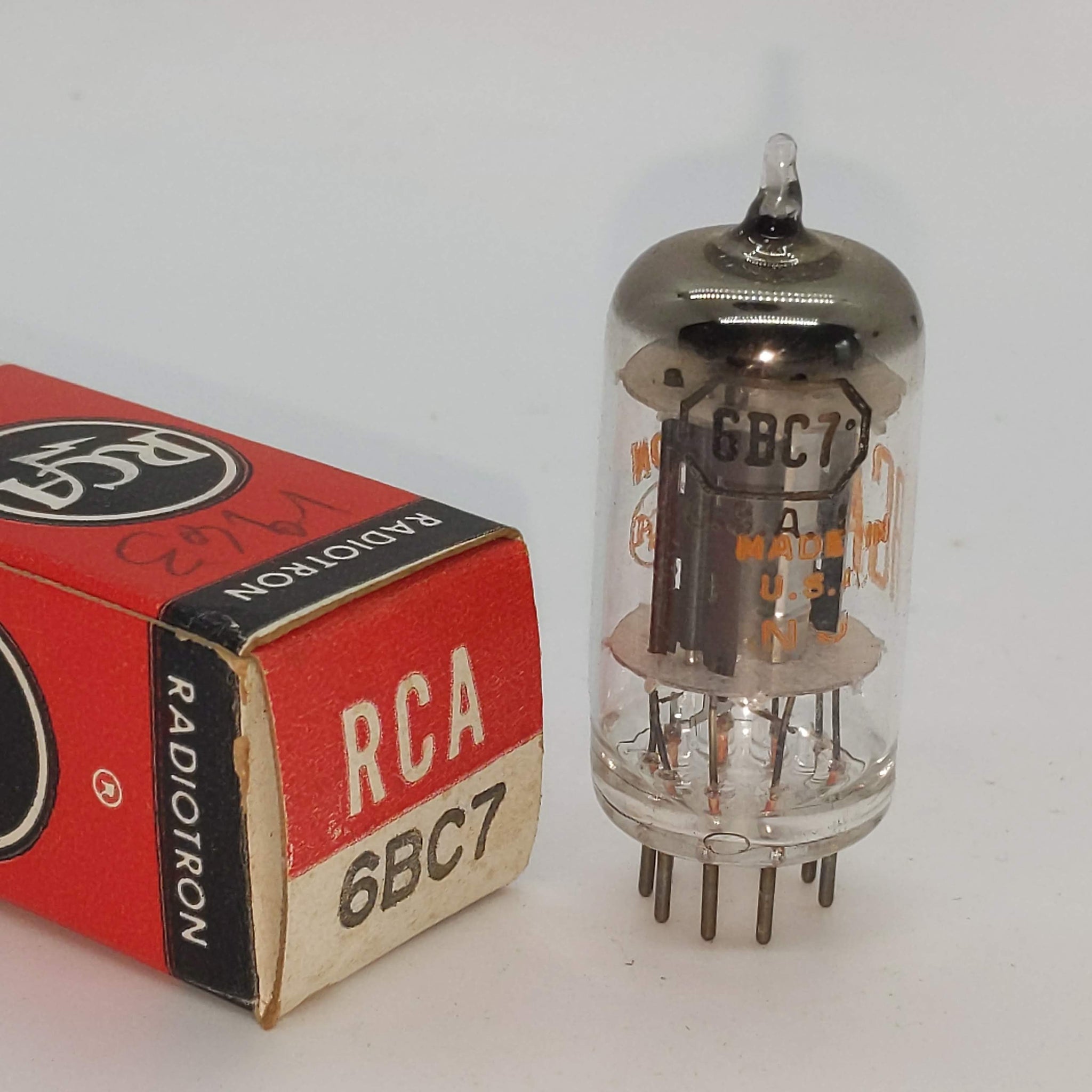RCA 6BC7 Tube NOS, All 3 Tests Good On Hickok