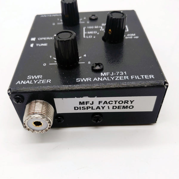 MFJ-731 SWR Analyzer Filter, Factory Display