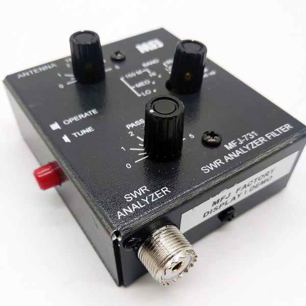 MFJ-731 SWR Analyzer Filter, Factory Display