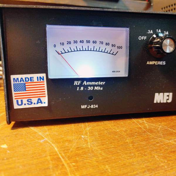 MFJ-834 RF Ammeter, 1.8 MHz to 30 MHz, Factory Display