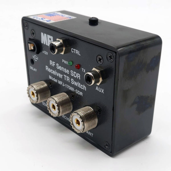 MFJ-1708B-SDR, SDR RF SENSING T/R SWITCH WITH SO-239