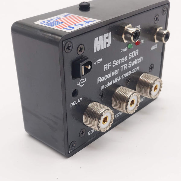 MFJ-1708B-SDR, SDR RF SENSING T/R SWITCH WITH SO-239