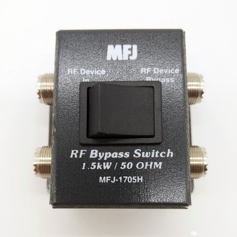 MFJ-1705H, RF BYPASS SWITCH, 1.5kW, DC-60MHz